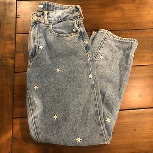 Pacsun daisy blue jeans